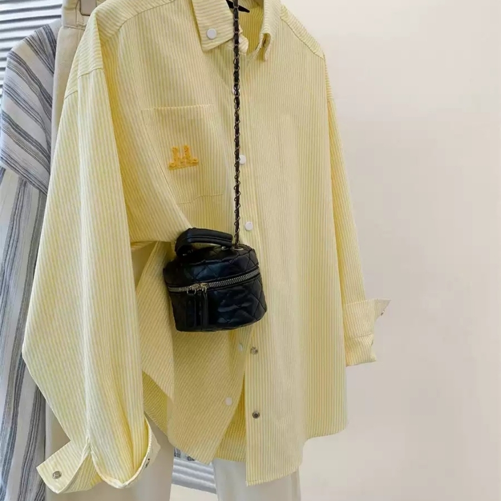 Yellow Linen Loose Shirt